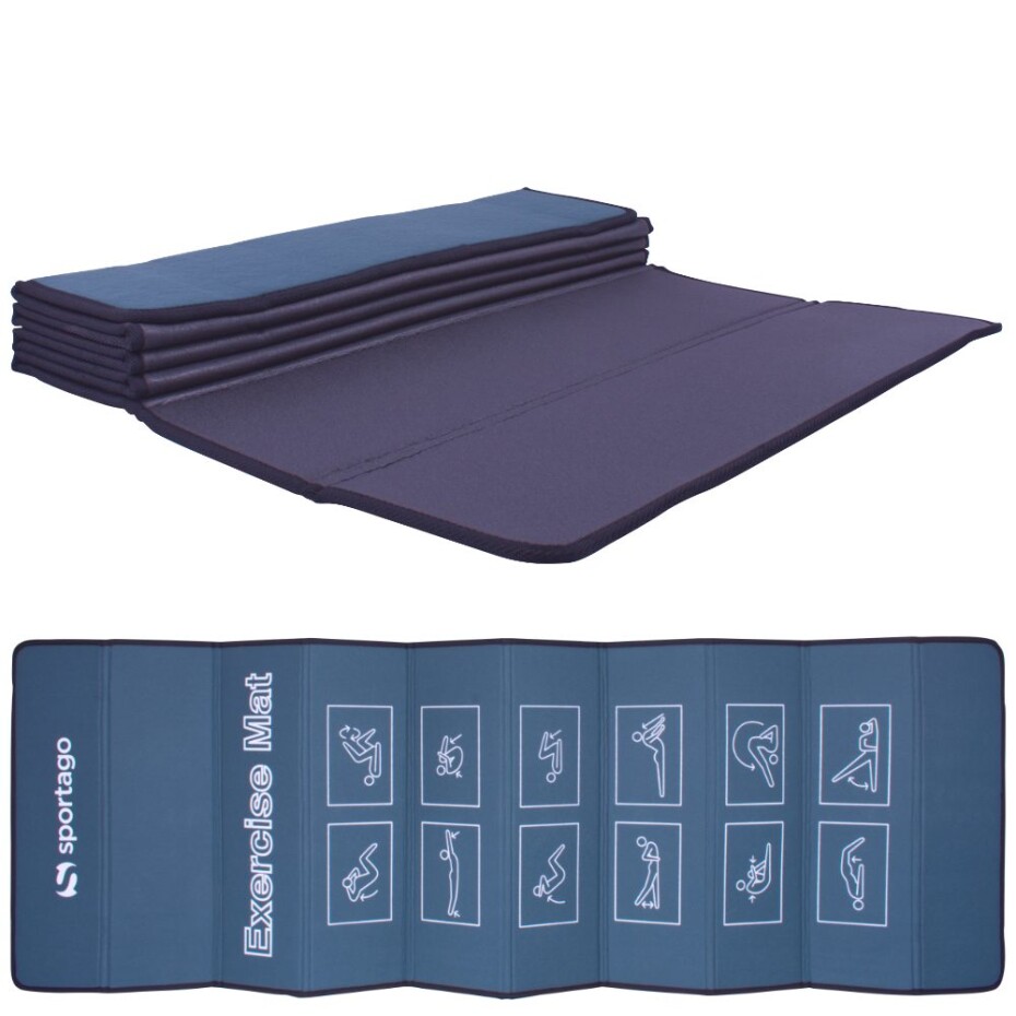Sportago Tide skládací karimatka 180x60x0,7 cm Šedá - main (0)
