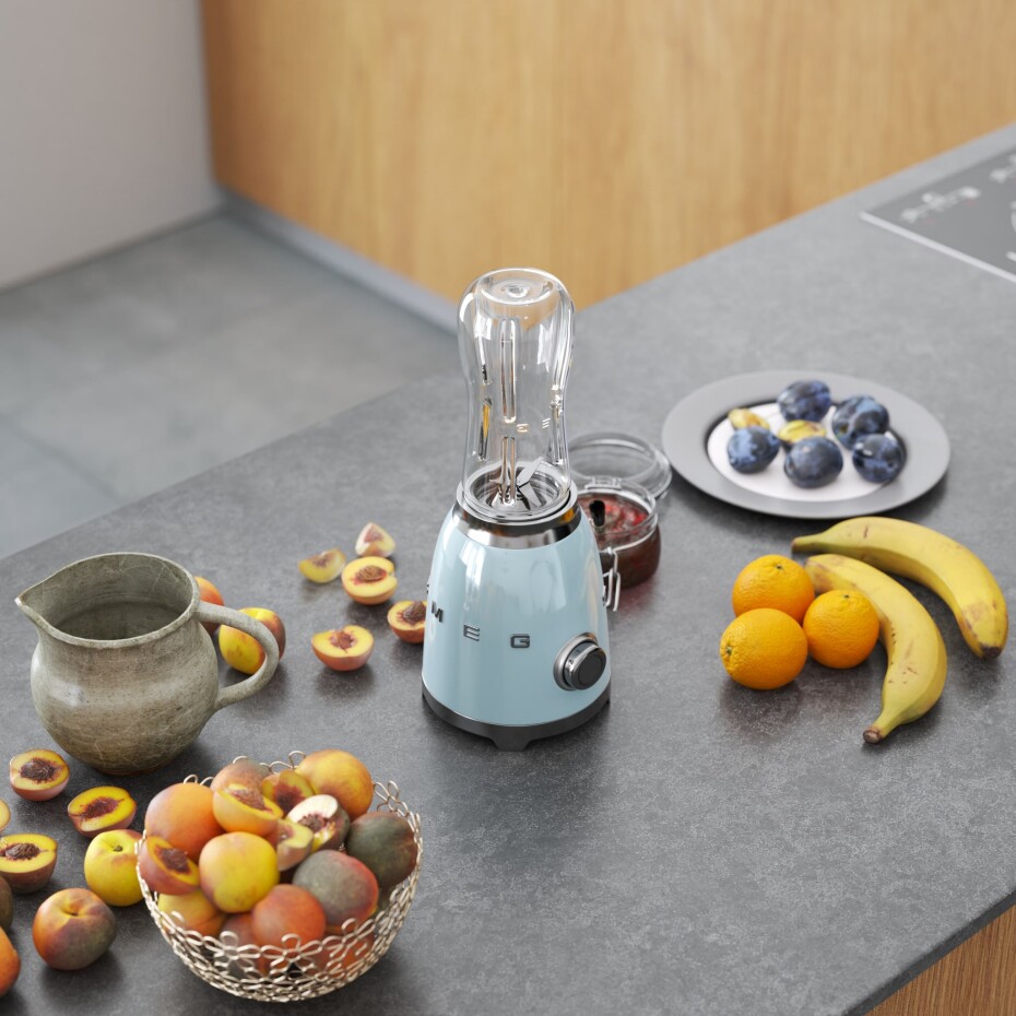 Smoothie mixér PBF01PBEU, pastelově modrá, SMEG - main (1)