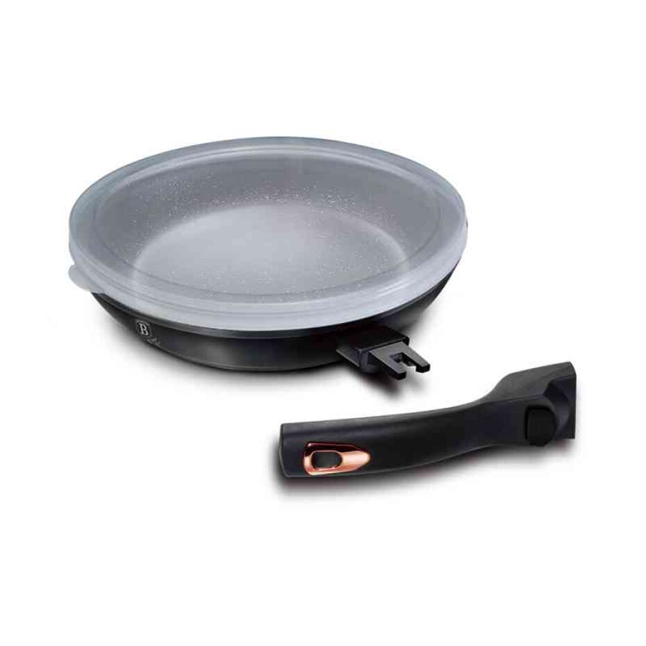 BERLINGERHAUS Pánev s nepřilnavým povrchem a odnímatelnou rukojetí 28 cm Black Rose Collection BH-1952 - main (0)