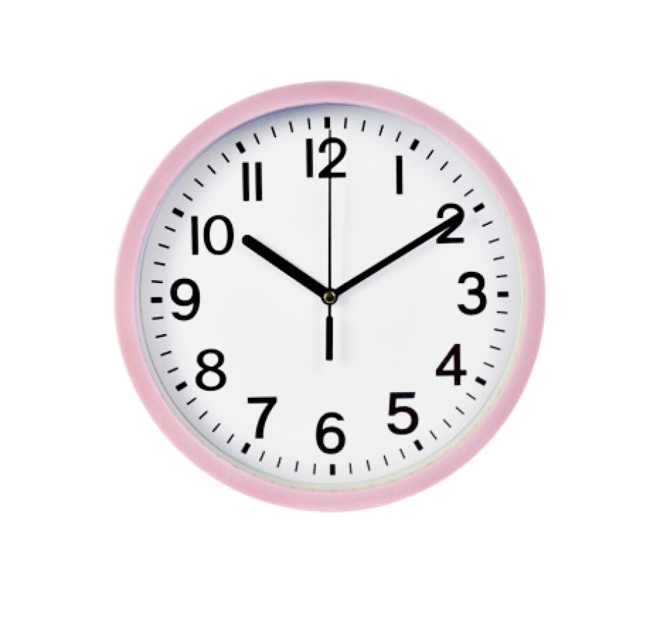 SEGNALE Nástěnné hodiny ručičkové 22,5 cm růžový rám KO-837000050ruzo - main (0)