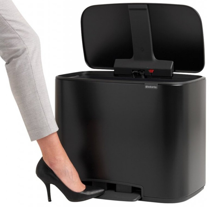 Pedálový odpadkový koš BO 3 x 11 l, černá, Brabantia - main (5)