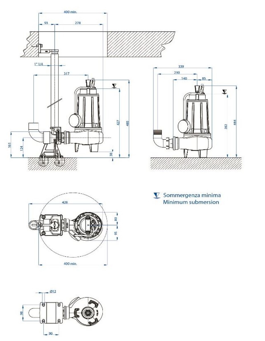 DRENO COMPATTA 55 T 400V s plovákem - main (2)