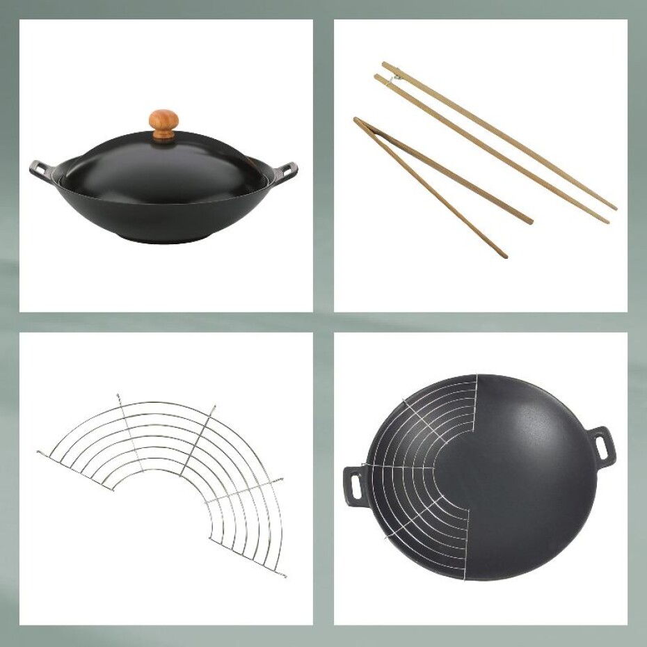 KELA Wok litinový 36 cm s příslušenstvím sada 5 ks KL-77943 - main (6)