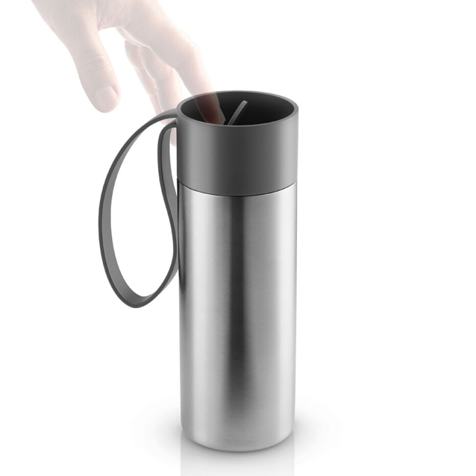 EVA SOLO Nerezový termohrnek To Go 0,35 l s šedým řemínkem - main (2)
