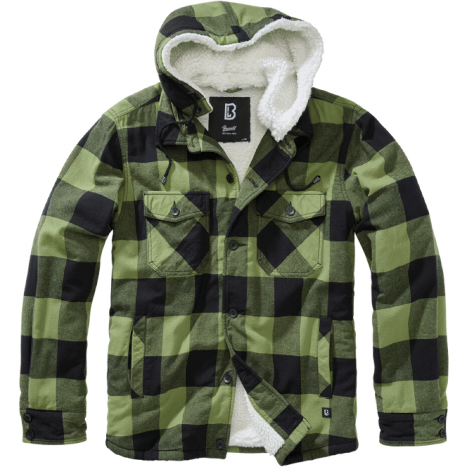 Brandit Bunda Lumberjacket Hooded černá | olivová XXL - main (0)