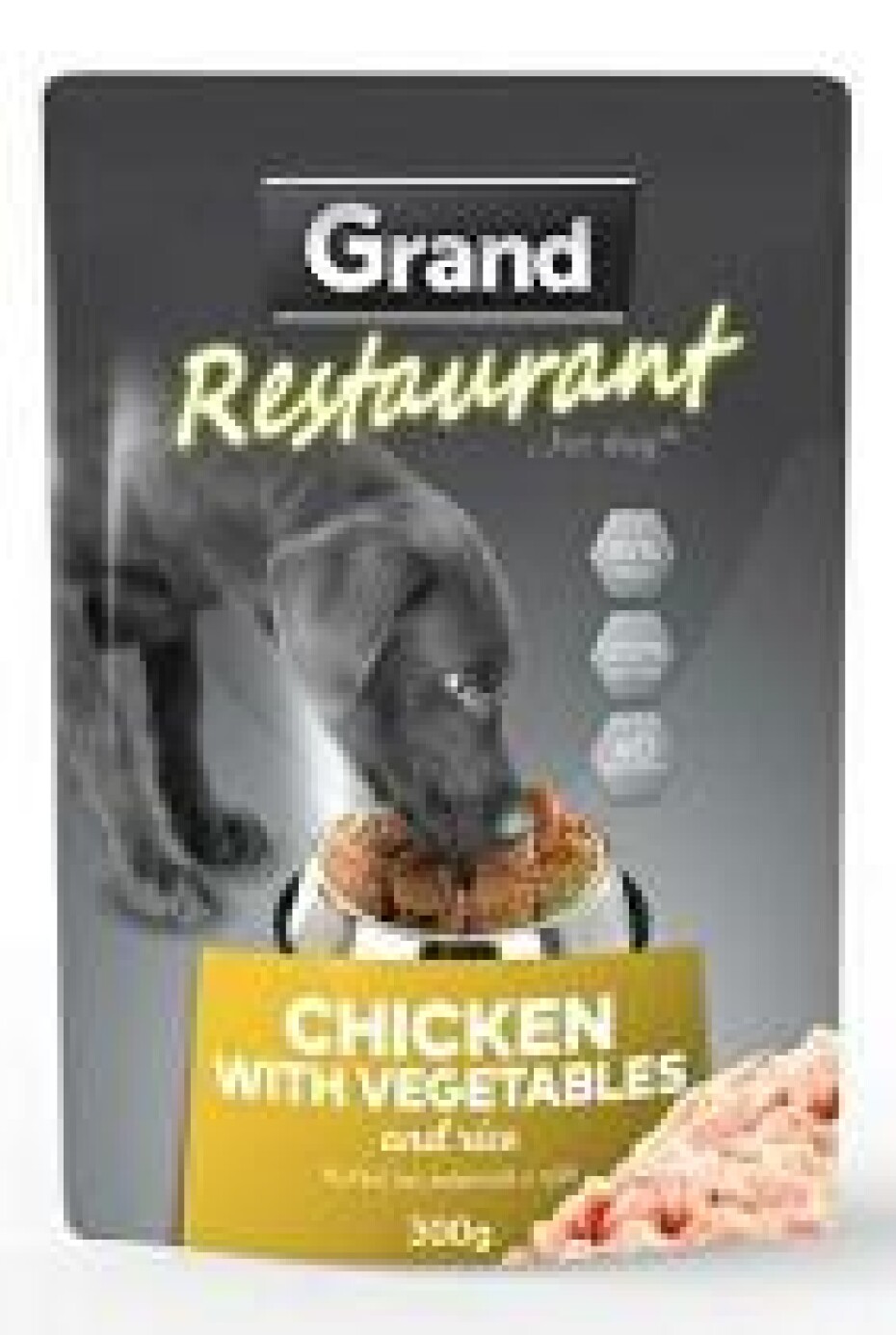 GRAND kaps. deluxe pes Restaur. 100% kuřecí, zel. 300g + Množstevní sleva - main (0)