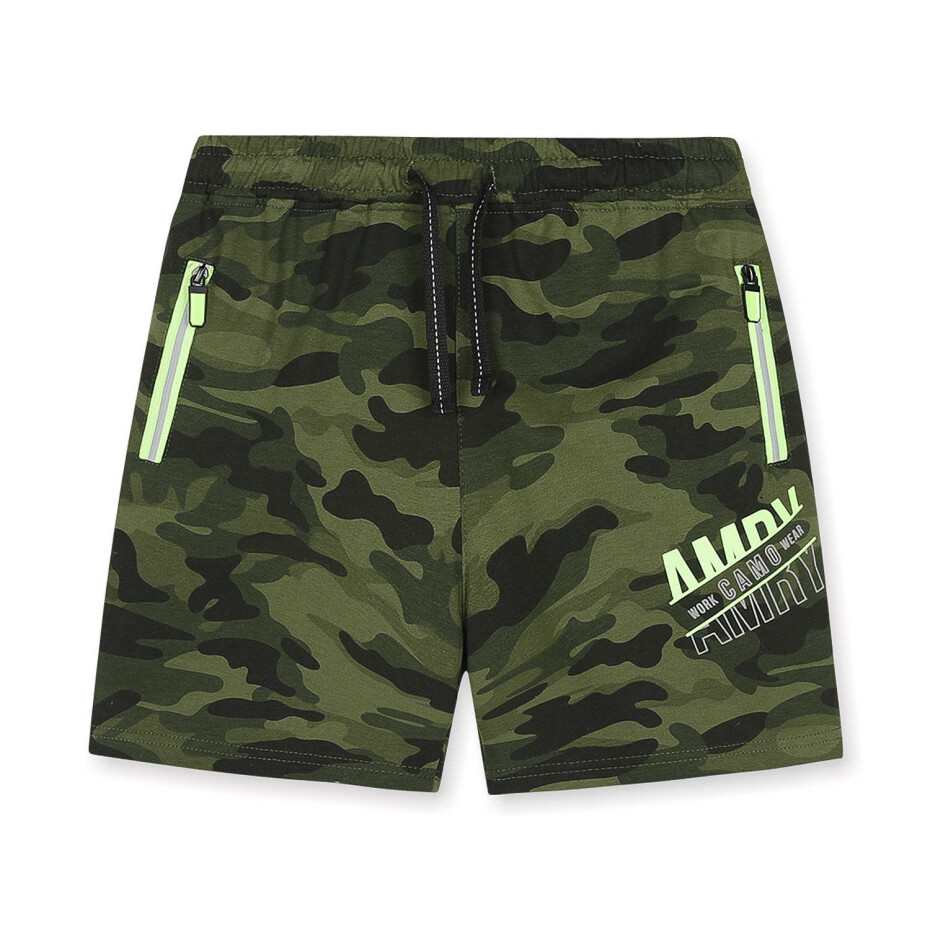 Chlapecké kraťasy - KUGO MT0529, khaki/ zelinkavá aplikace Barva: Khaki, Velikost: 140 - main (0)