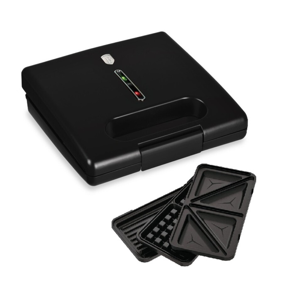 BERLINGERHAUS Sendvičovač 3 v 1 s nepřilnavým povrchem 780 W Matte Black Collection BH-9638 - main (0)