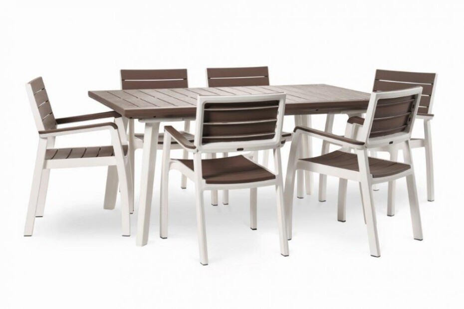 Keter Zahradní stůl Keter Harmony rozkládací bílý / cappuccino KT-610308 - main (3)