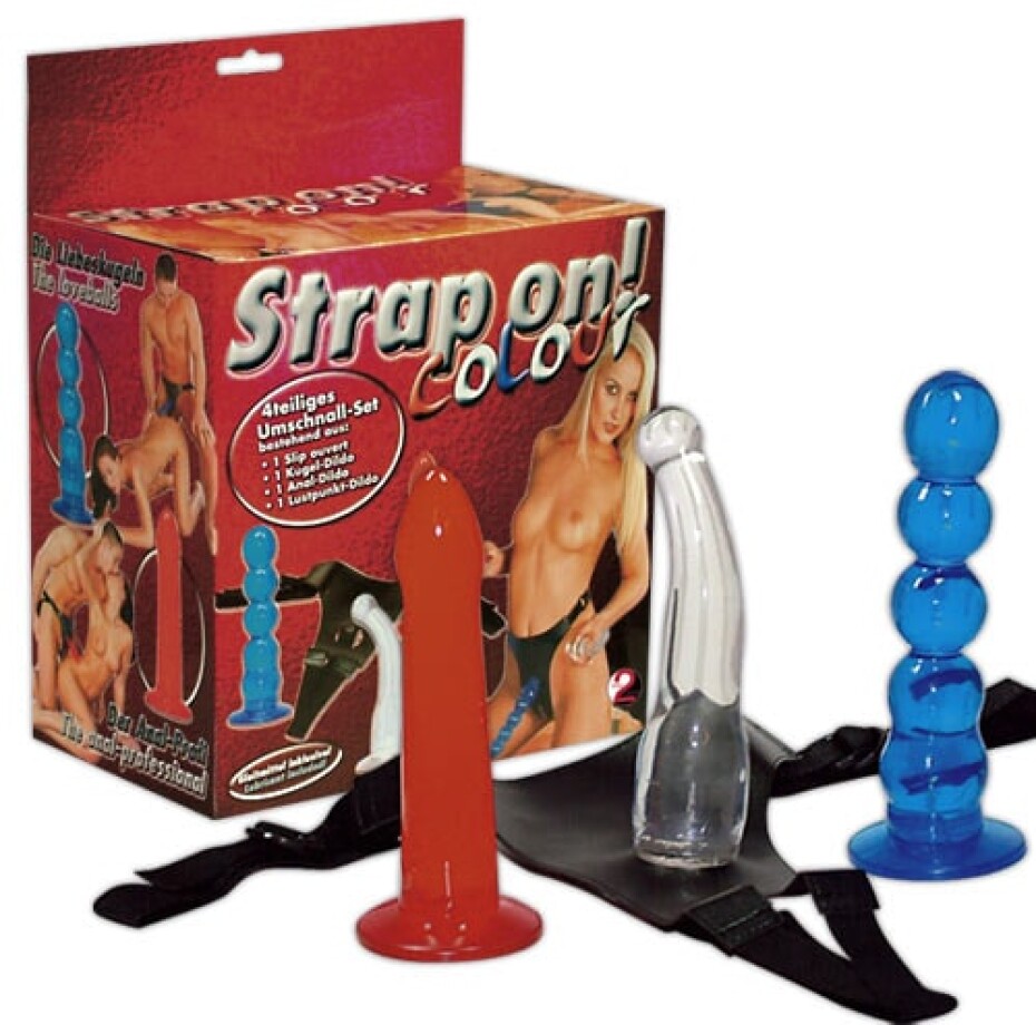 You2Toys Strap on! Colour postroj s dildy - main (1)
