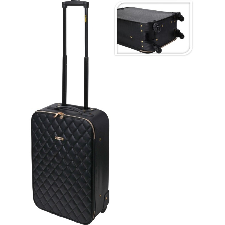 PROWORLD Kufr příruční do letadla na kolečkách 52 cm prošívaný KO-DG9000740 - main (0)