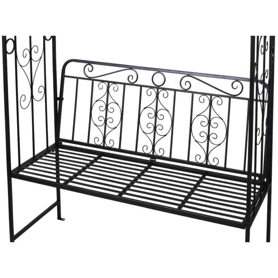 PROGARDEN Zahradní oblouk na růže s lavičkou 121 x 230 cm KO-X77000120 - main (1)
