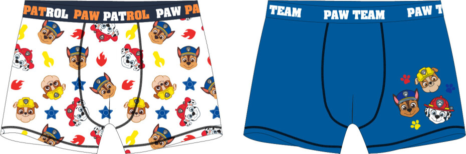 Paw Patrol - Tlapková patrola -Licence Chlapecké boxerky - Paw Patrol 52331923, modrá/ bílá Barva: Mix barev, Velikost: 122-128 - main (0)