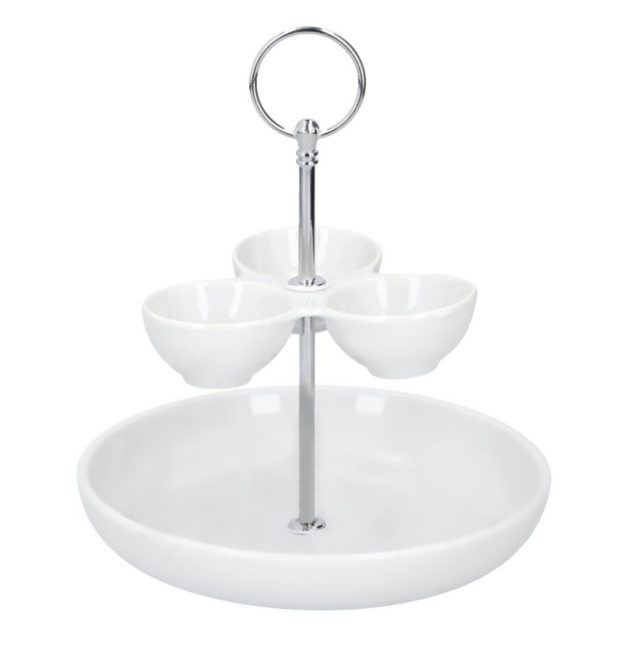 ALPINA-NK Servírovací tác s miskami na pochutiny 2 patra ED-249546 - main (0)