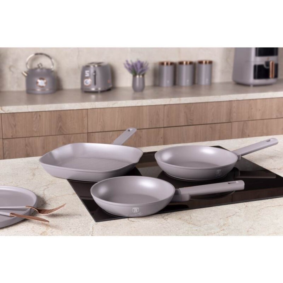BERLINGERHAUS Sada pánví s titanovým povrchem 3 ks Taupe Collection steak BH-8109 - main (6)