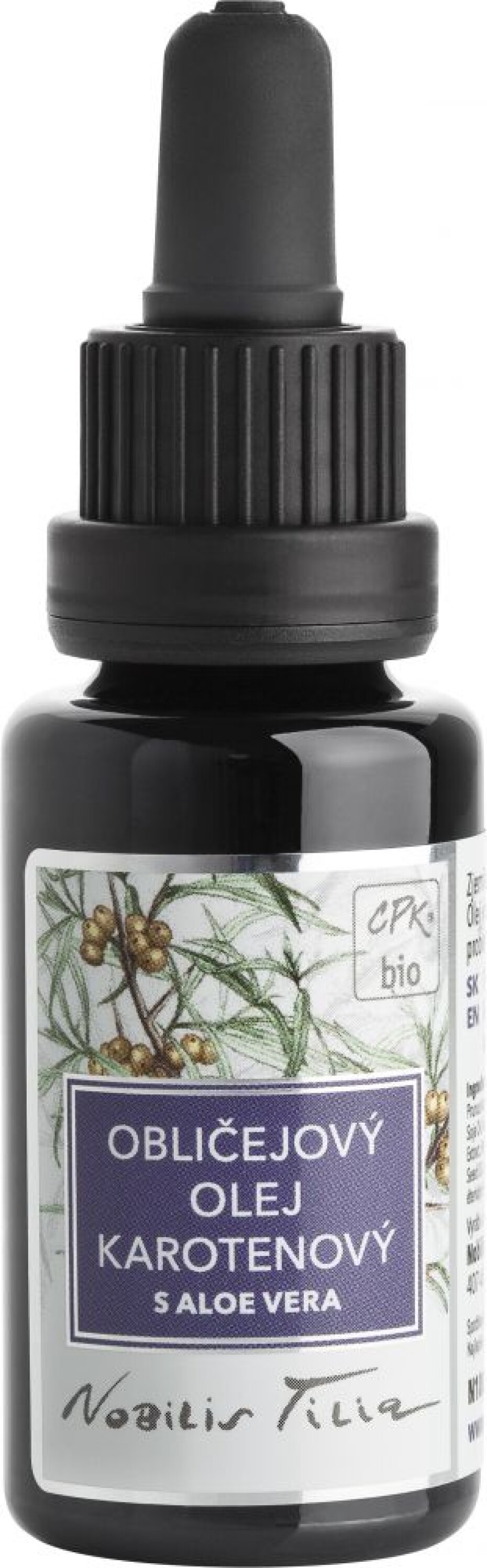 Obličejový olej Karotenový s Aloe vera Nobilis Tilia - main (0)