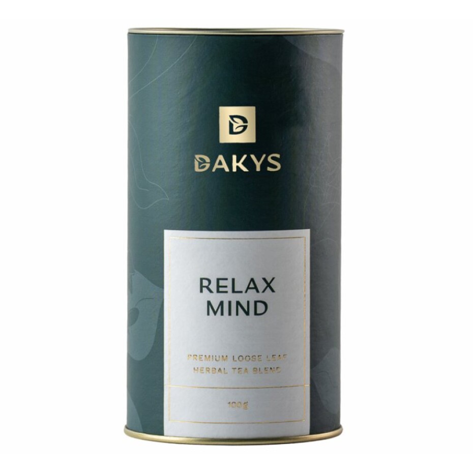 Bylinný čaj RELAX MIND BIO, 100 g plechovka, Dakys - main (0)