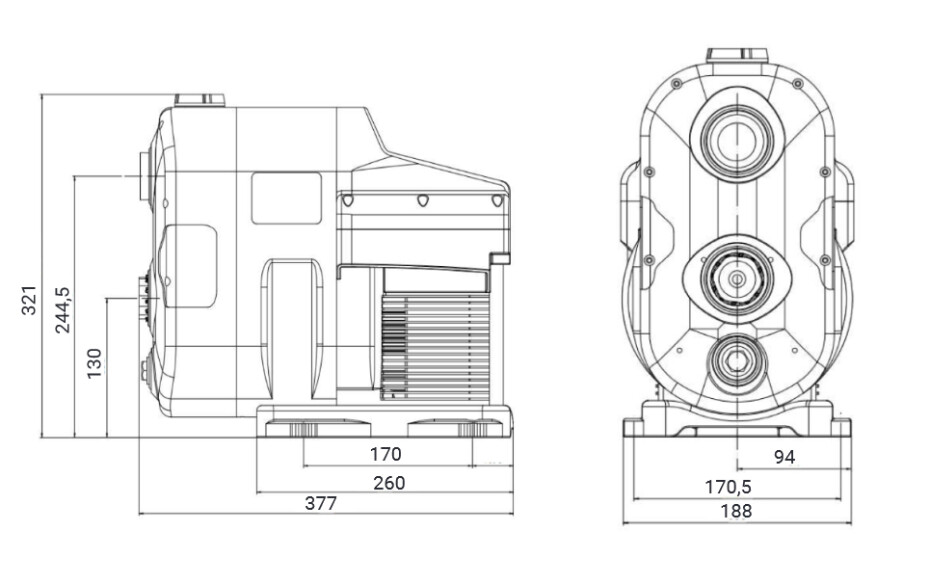 PUMPA E-Drive PPMS504, 230V, 0,55kW - main (3)
