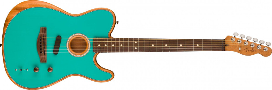 Fender Acoustasonic Player Telecaster - Miami Blue Limited Edition - main (0)