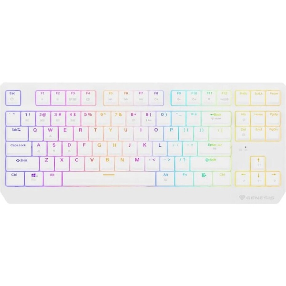 Genesis THOR 230 TKL RGB bezdrátová mechanická klávesnice bílá Outemu Red - main (0)