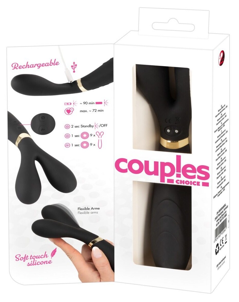 Coup!es Choice 3 Motors Vibrator Black - main (11)
