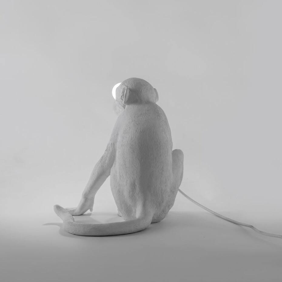 Stolní lampa MONKEY SITTING 32 cm, bílá, Seletti - main (5)