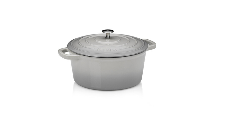 KELA Pekáč litinový s poklicí CALIDO 26 cm šedá KL-12607 - main (0)