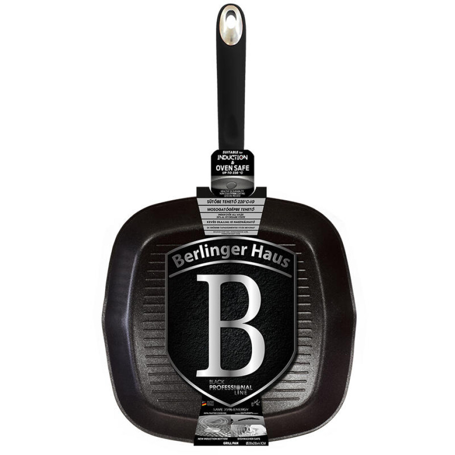 BERLINGERHAUS Pánev grilovací s titanovým povrchem 28 cm Black Professional Line


 LP-KL-004 - main (1)