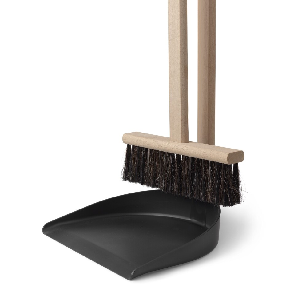 Sada lopatky a smetáčku ICON 103 cm, přírodní, dřevo, ferm LIVING - main (3)