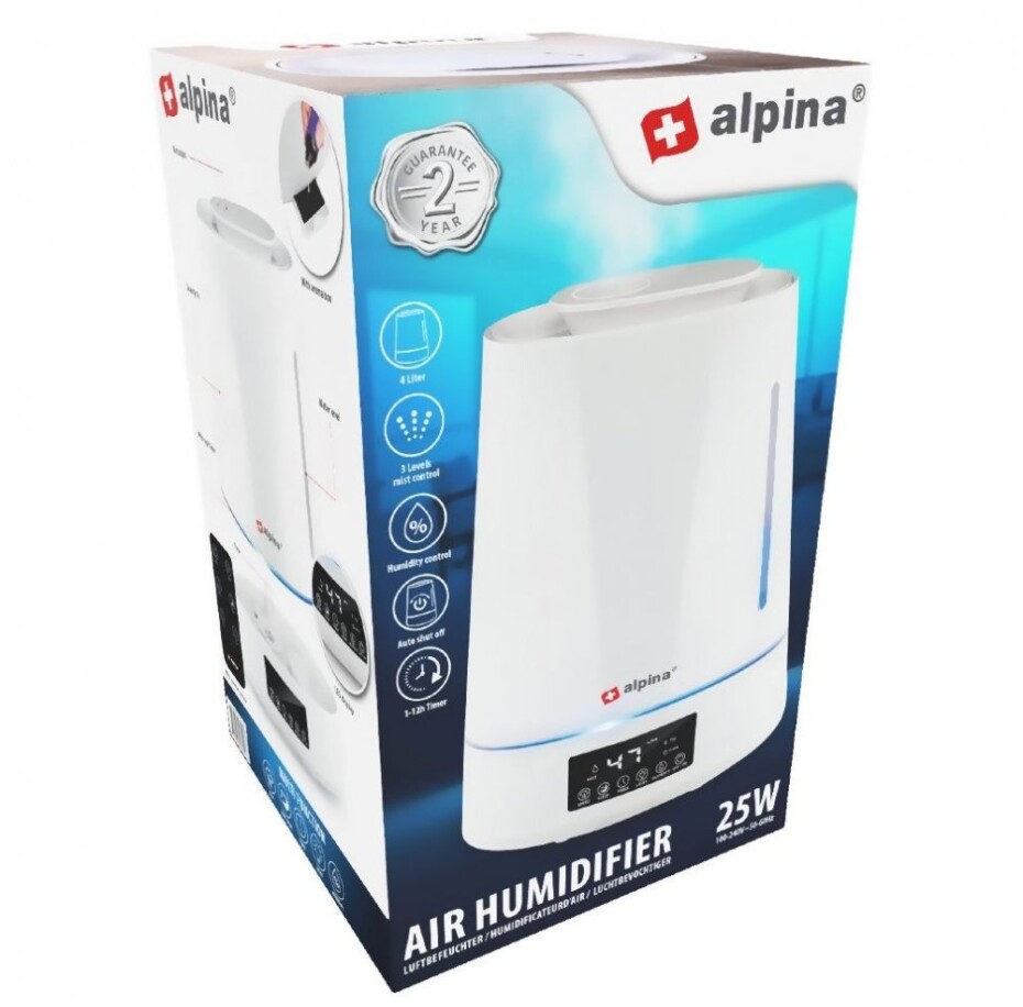 ALPINA Zvlhčovač vzduchu s LED displejem 4 L bílá ED-247411 - main (5)