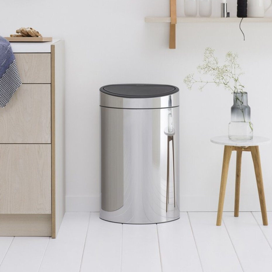 Dotykový odpadkový koš TOUCH BIN NEW 40 l, lesklá ocelová, Brabantia - main (3)