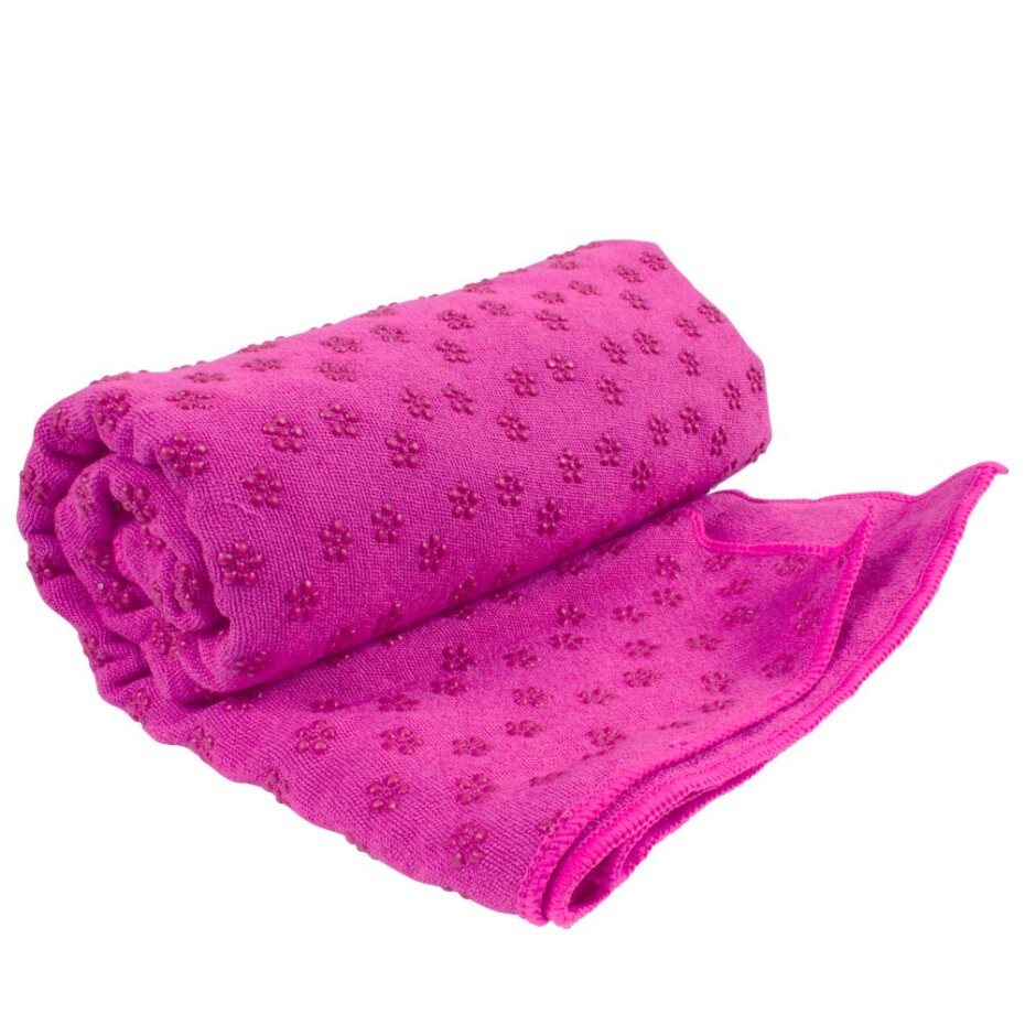 Yoga ručník Sportago anti-slip, růžový - main (3)