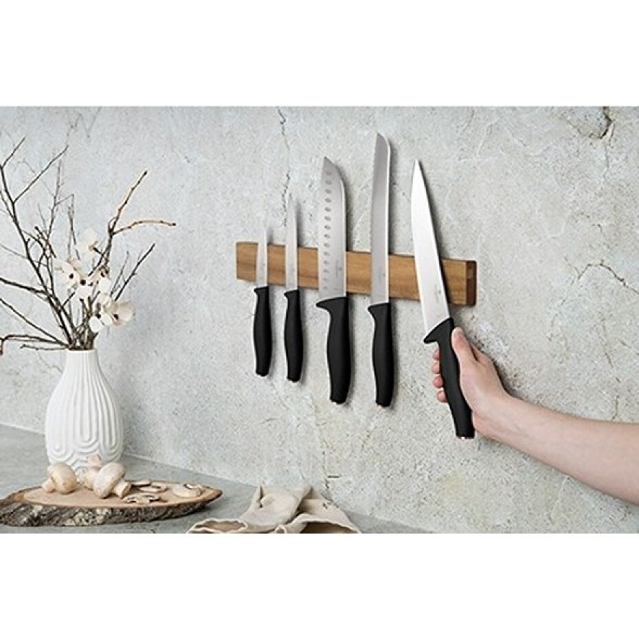 BERLINGERHAUS Sada nožů s magnetickým držákem z akátového dřeva 6 ks Black Rose Collection BH-2942 - main (3)