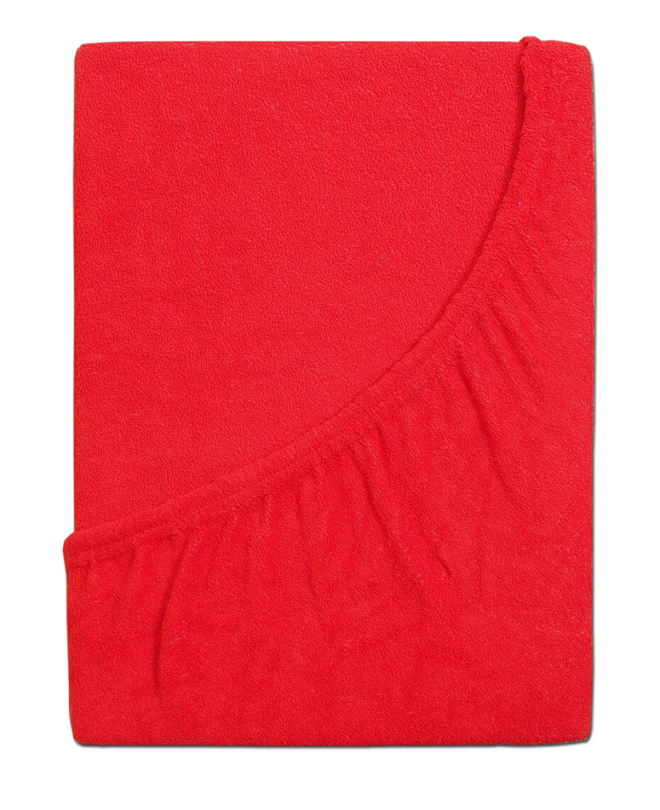 B.E.S. - Petrovice, s.r.o. Prostěradlo Froté PERFECT - Červená Rozměr: 140 - 160 x 200 - main (1)