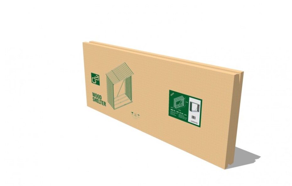 G21 Přístřešek na dřevo G21 WOH 181 - 242 x 75 cm, zelený G21-63900492 - main (4)