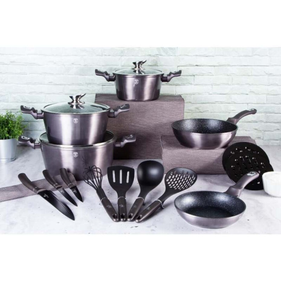BERLINGERHAUS Kuchyňské náčiní s nástěnným držákem 7 ks Carbon PRO Line BH-6330 - main (3)