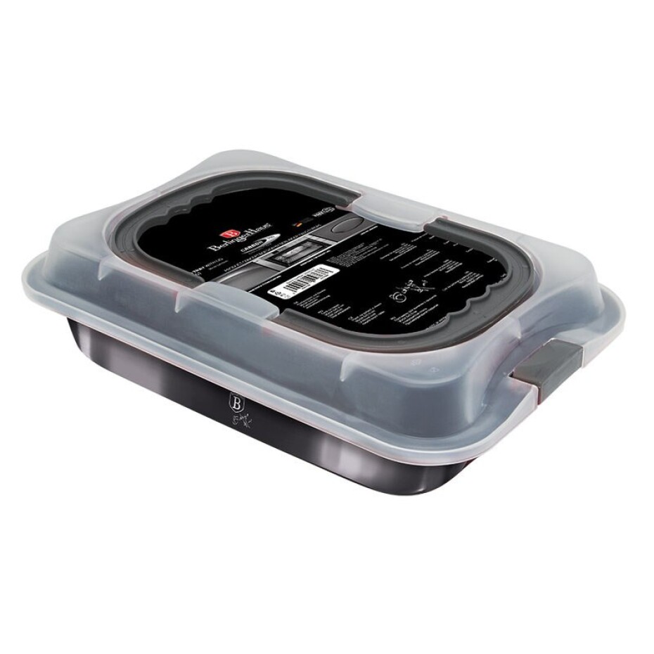BERLINGERHAUS Pečící plech s víkem přenosný 36,5 x 24,5 cm Carbon PRO Line BH-7841 - main (2)