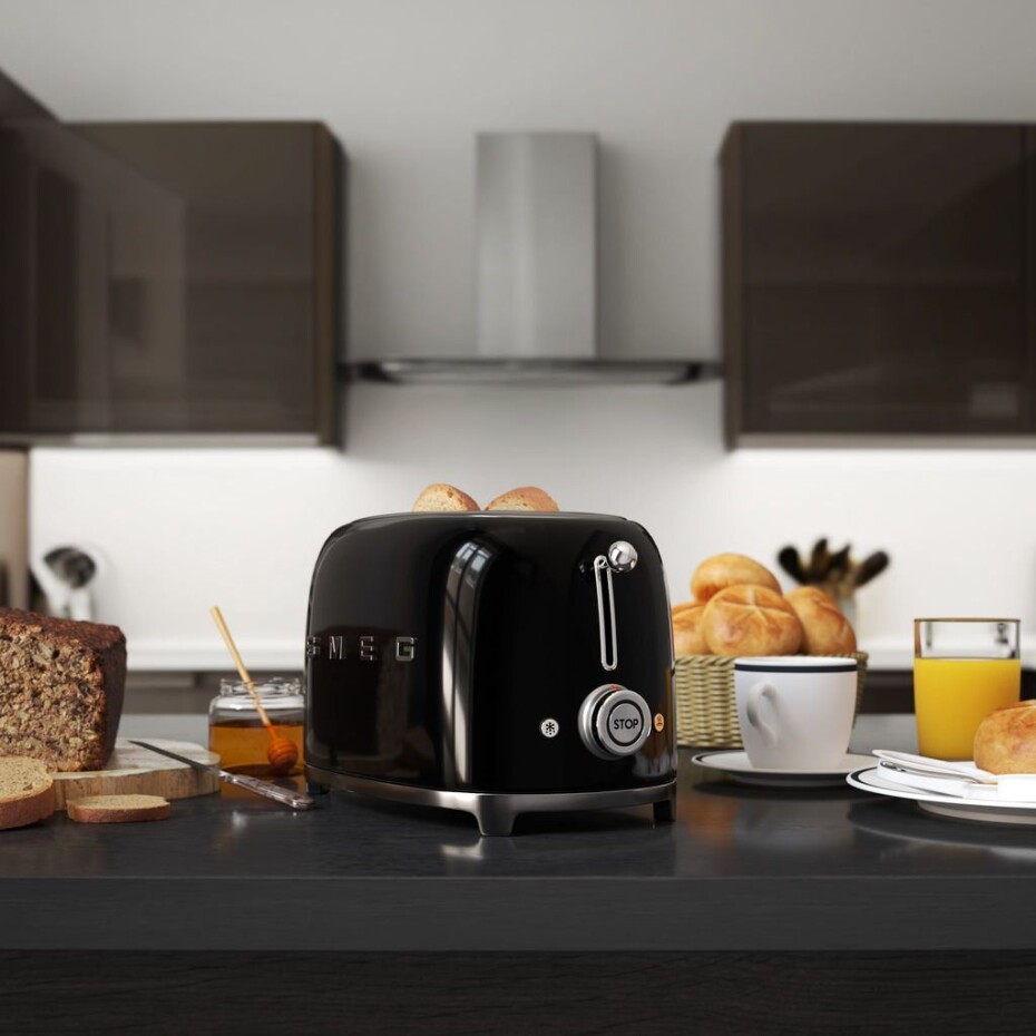 Topinkovač TSF01BLEU, na 2 plátky, černá, SMEG - main (1)