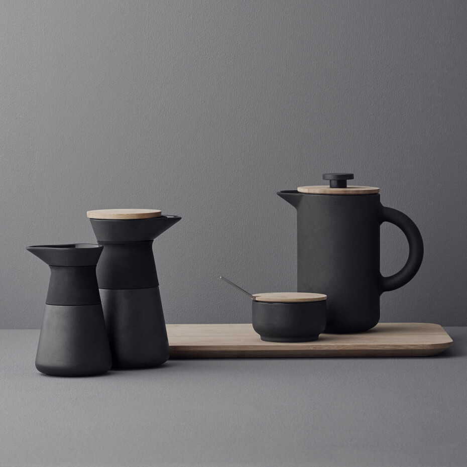 Konvička na mléko THEO 400 ml, černá, Stelton - main (2)