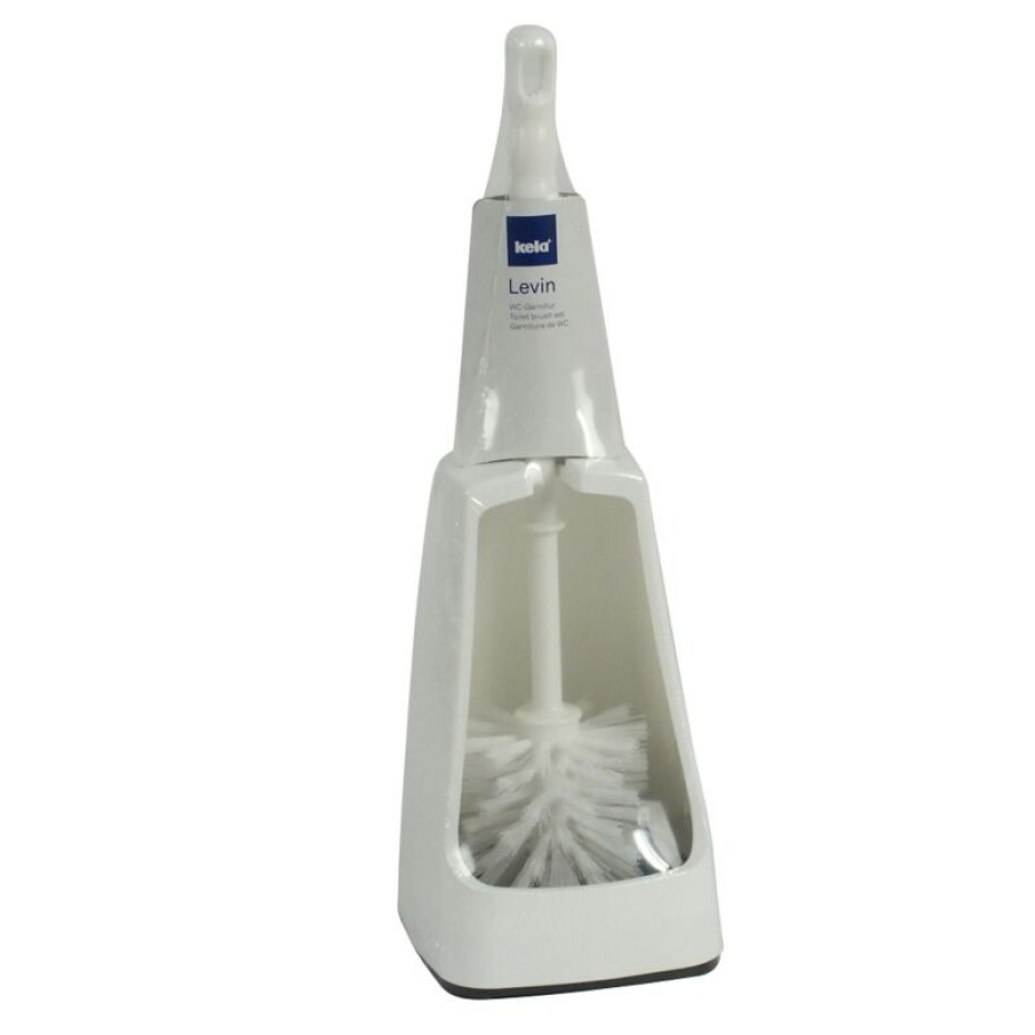 KELA WC sada LEVIN kvadratická plast, bílá KL-26010 - main (1)