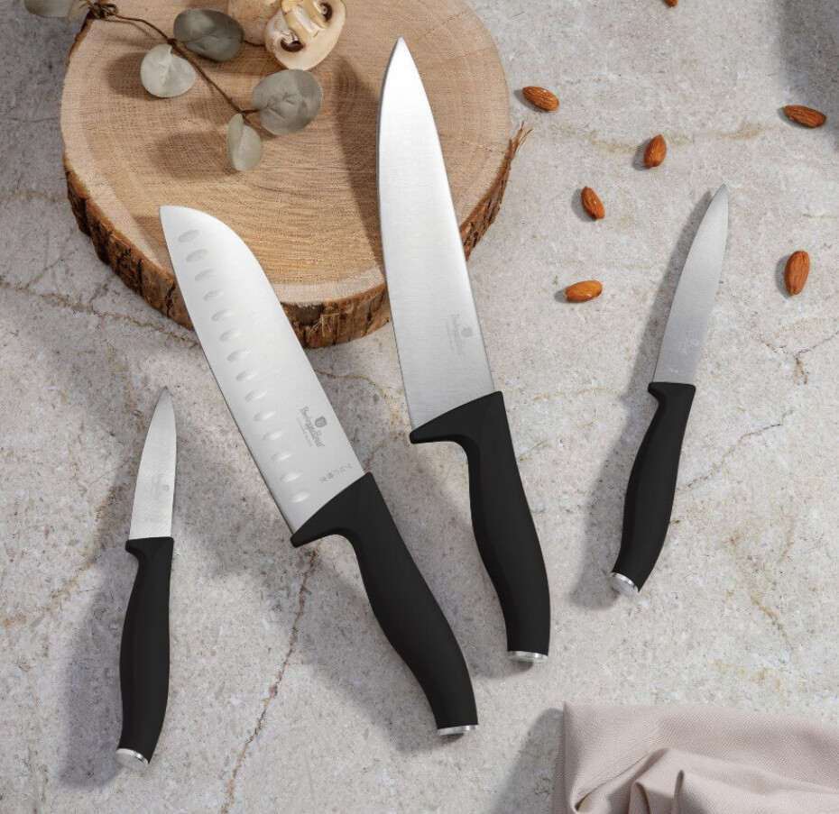 BERLINGERHAUS Sada nožů nerez 4 ks Matte Black Collection BH-2957 - main (2)