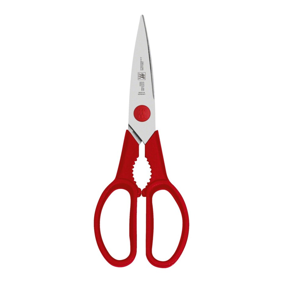 Univerzální nůž TWIN GRIP, sada 3 ks, se škrabkou a nůžkami, červená, ZWILLING - main (3)