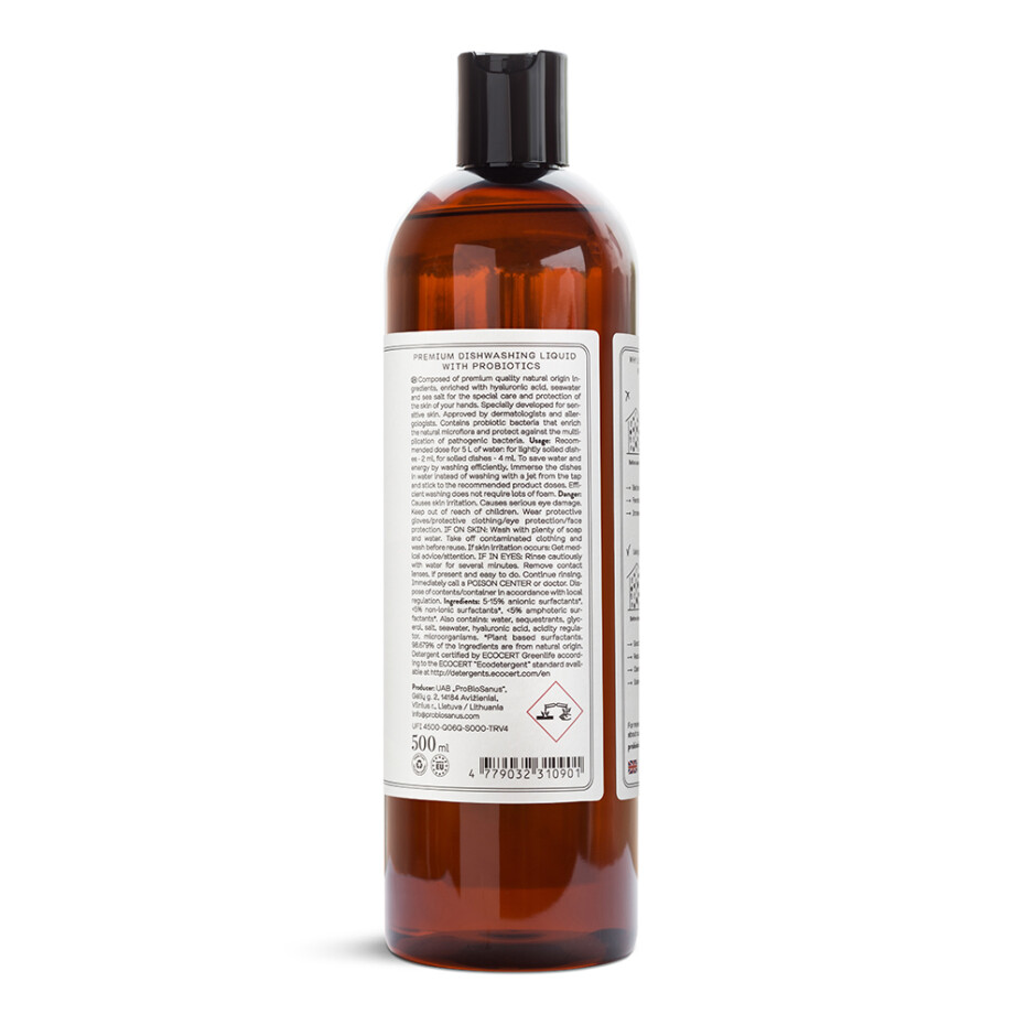 Tekuté mýdlo na mytí nádobí 500 ml, Probiotic Craft - main (3)