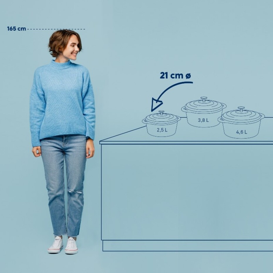 KELA Pekáč litinový s poklicí CALIDO 21 cm šedá KL-12605 - main (7)