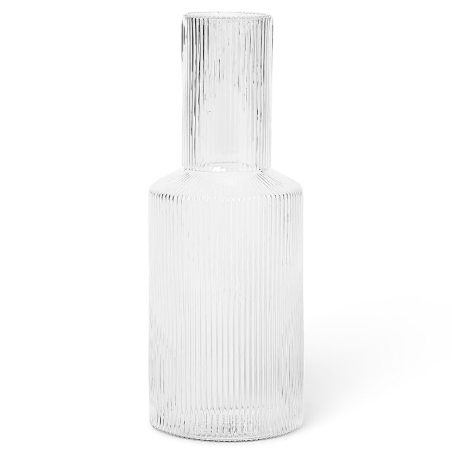 Víčko karafy RIPPLE 9 cm, čirá, sklo, ferm LIVING - main (2)