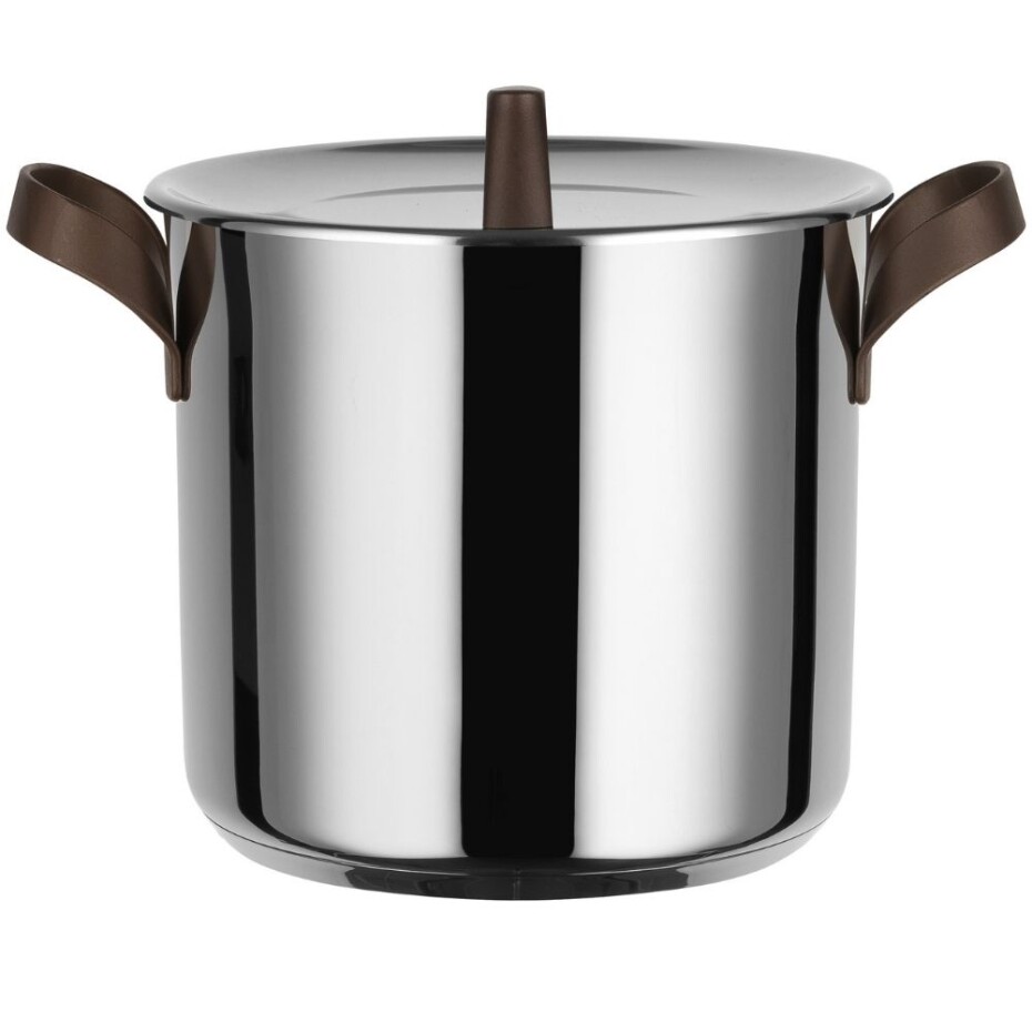 Hrnec EDO 24 cm, vysoký, stříbrná, Alessi - main (1)