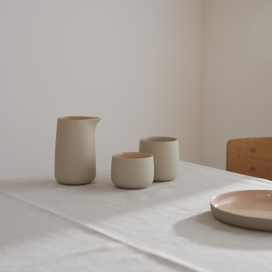 Šálek EMMA 150 ml, sada 2 ks, růžová, kamenina, Stelton - main (2)