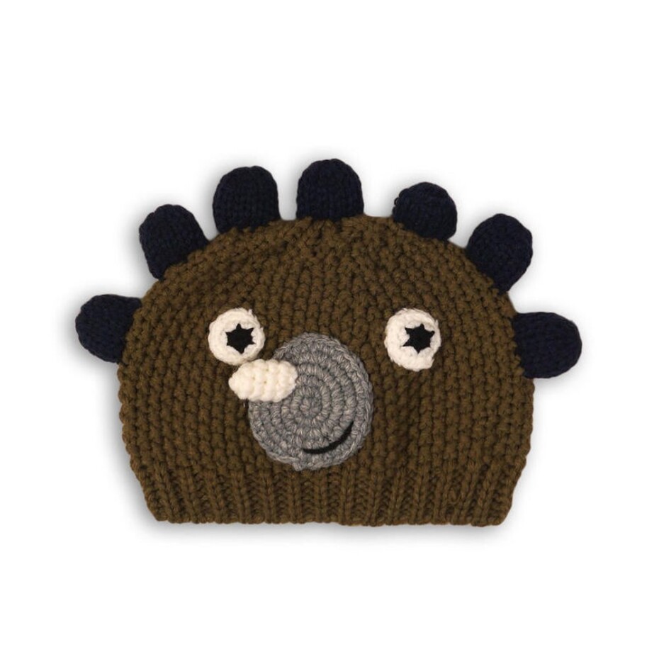Čepice zimní chlapecká, Minoti, WHEELIE 13, khaki - 12-24m - main (0)