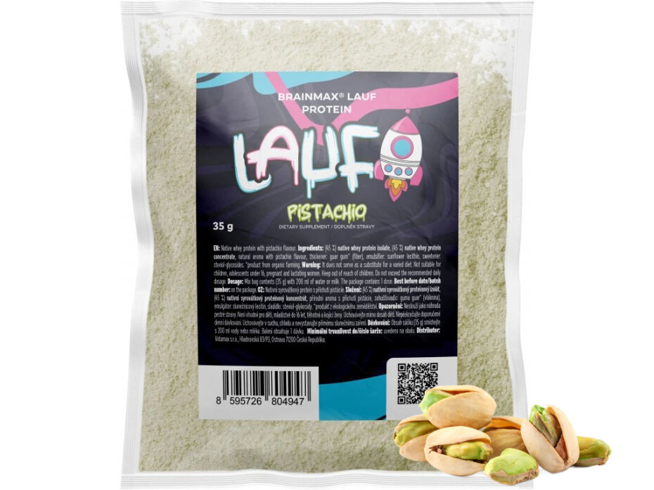 BrainMax LAUF Protein, nativní syrovátkový protein, 35 g, VZOREK Příchuť: Vanilka - main (12)