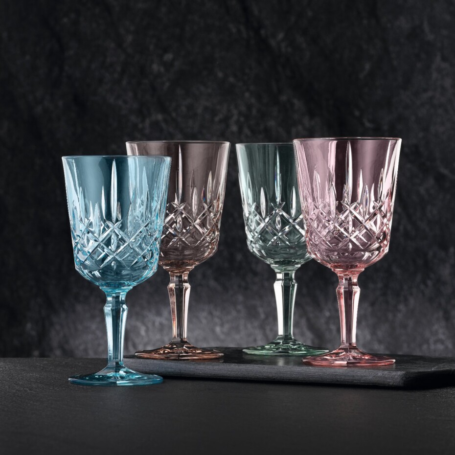 Sklenice na víno NOBLESSE COLORS 355 ml, sada 2 ks, růžová, Nachtmann - main (2)
